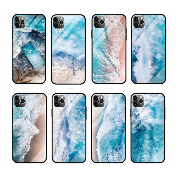 Coastline glass shell sea glass shell mobile phone case - Image 3