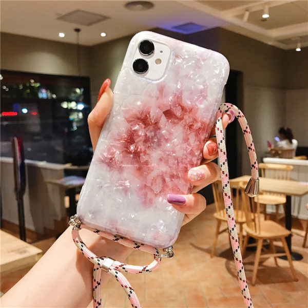 Marble necklace mobile phone case - Image 4