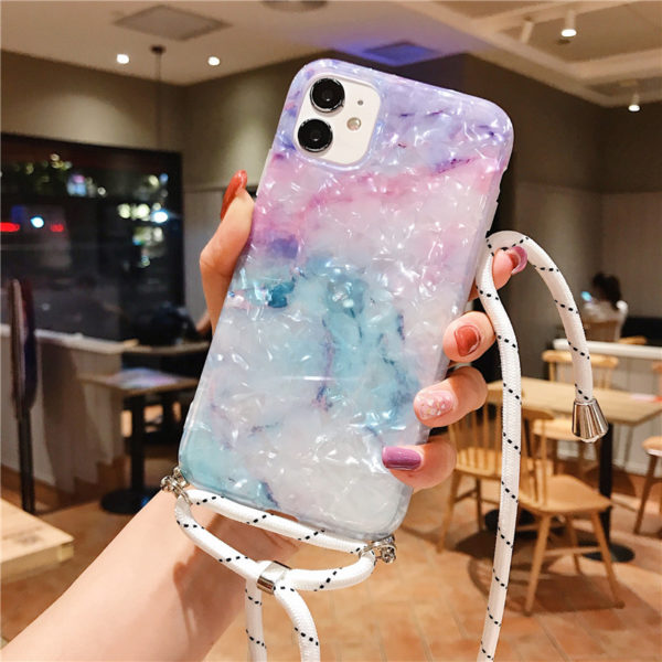 Marble necklace mobile phone case - Image 5