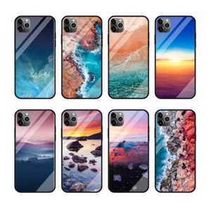 Coastline glass shell sea glass shell mobile phone case