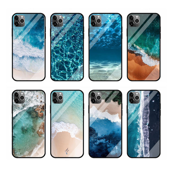 Coastline glass shell sea glass shell mobile phone case - Image 2