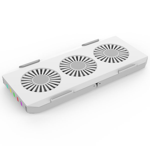 Portable Slim Smart Laptop Cooling Pad USB 3 Fans Gaming Laptop Cooler Fan for up to 17 Inches, Plug n Play For Notebook, PC, or Laptop - Image 5