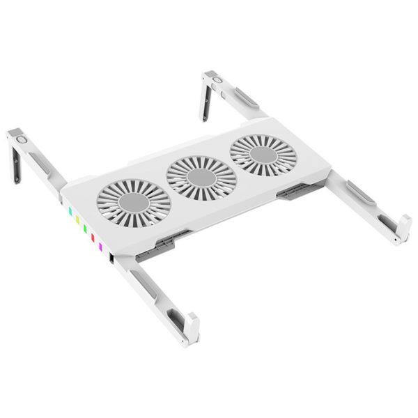 Portable Slim Smart Laptop Cooling Pad USB 3 Fans Gaming Laptop Cooler Fan for up to 17 Inches, Plug n Play For Notebook, PC, or Laptop - Image 4
