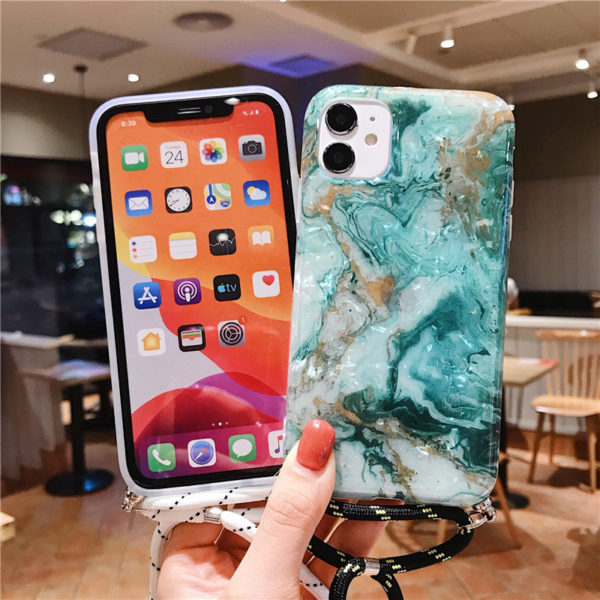 Marble necklace mobile phone case - Image 3